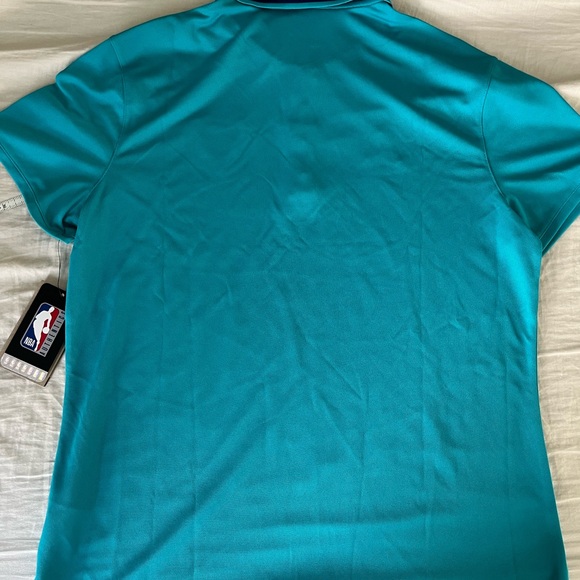 Charlotte Hornets Teal Polo Shirt NWT Large Women’s - Picture 8 of 8